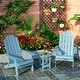 preview thumbnail 38 of 44, WINSOON 3-Piece All Weather HIPS Outdoor Folding Adirondack Chairs and Table Set