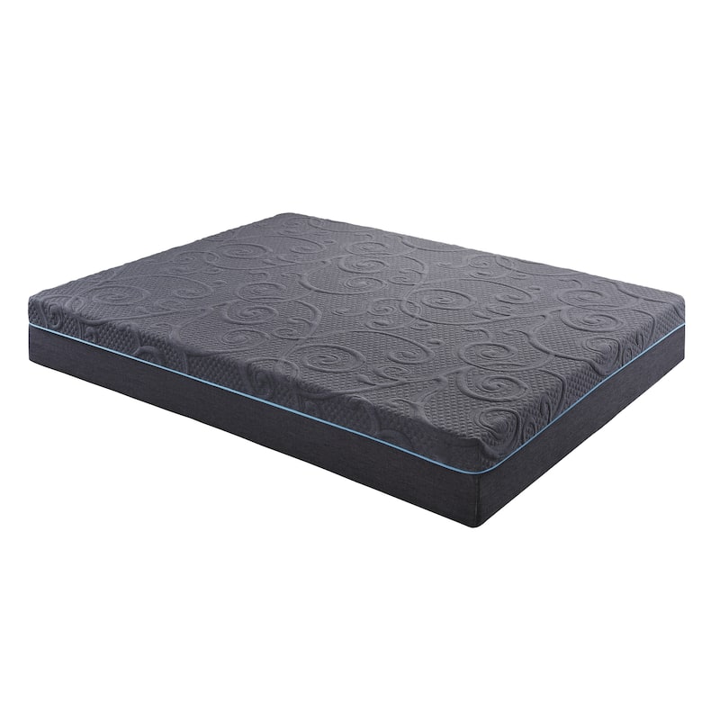 11-inch Full Size Bed Mattress Gel-Infused Memory Foam Hybrid Mattress, Dark Gray, Mattress in a Box - Full
