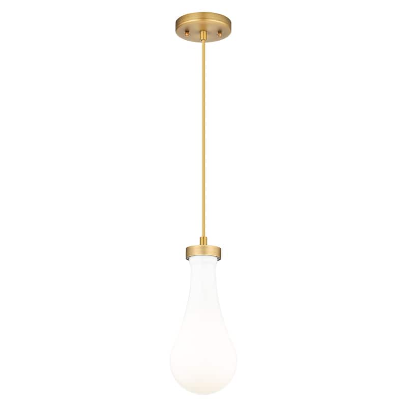 Innovations Lighting 451-1P-G451-5GWH Owego 5" Wide Mini Pendant with