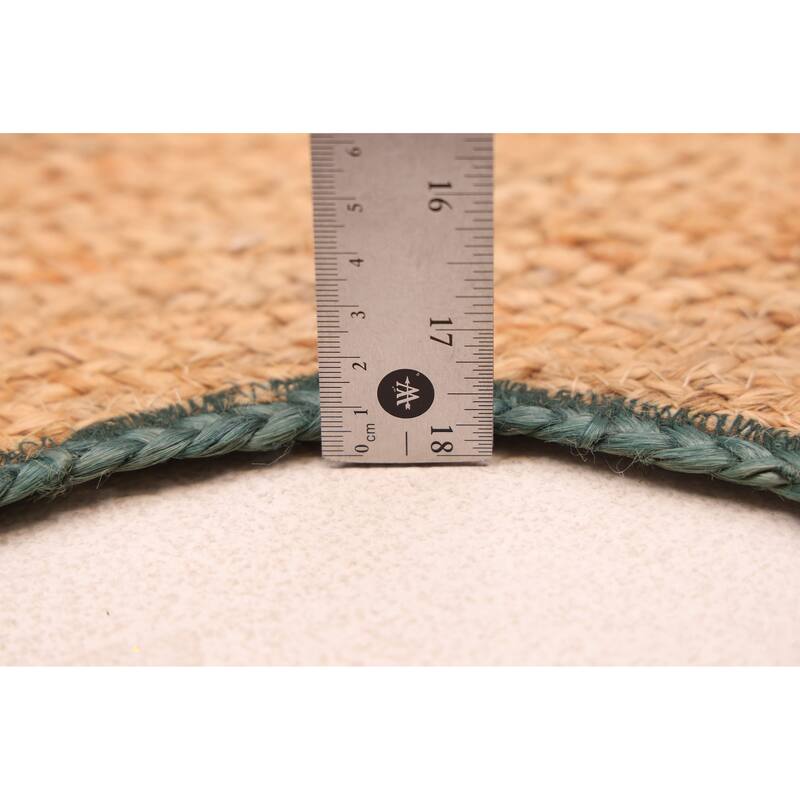 ECARPETGALLERY Braided Weave Palas Denizli Tan Jute Rug - 4'0 x 6'0