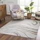 preview thumbnail 40 of 50, Hauteloom Liverpool Living Room, Bedroom Area Rug - Contemporary - Cream,Green - 7'10" x 10' 2' x 3' - Grey, Brown