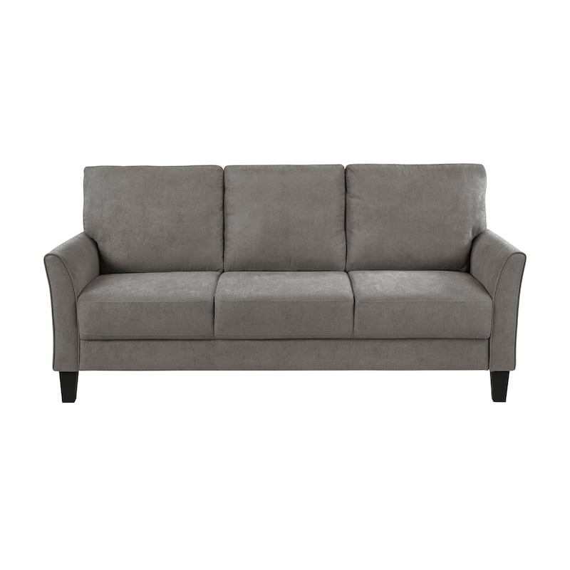 Felix Textured 2-Piece Living Room Set - Wood Finish Exposed Feet