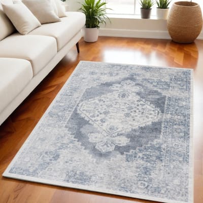Pilog Power Loomed Abstract Low Pile Area Rug By HomeRoots