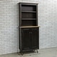 preview thumbnail 11 of 29, 78-inch Tall Lodge Style China Cabinet with 3 Display Shelves, 2 Doors, and 4 Legs