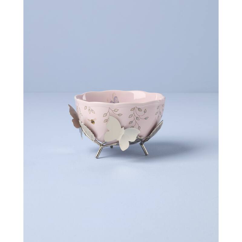 Lenox Butterfly Meadow 25th Anniversary Bowl with Stand