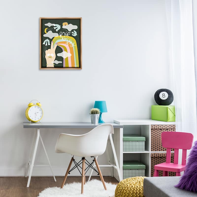 Stupell Boho Free To Fly Framed Floater Canvas Wall Art Design By Mandy Ford Art + Illustration