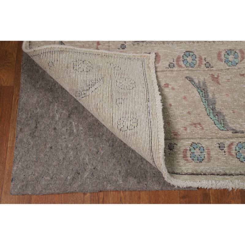 Geometric Tabriz Persian Area Rug Hand-Knotted Oriental Wool Carpet - 8'0"x 10'6"