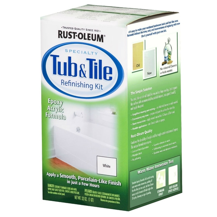 Shop Rust Oleum 7860519 Specialty Tub Tile Refinishing 2 Part
