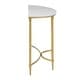 preview thumbnail 3 of 9, Madison Park Signature Bordeaux White/Gold-tone Marble/Metal Console Table