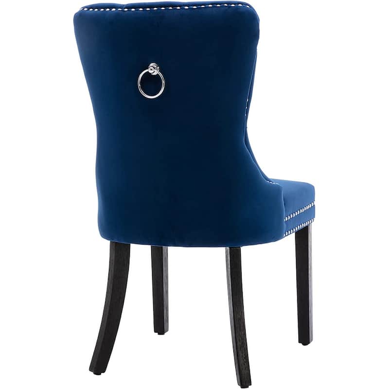 Velvet Dining Chairs Set of 2, Accent Diner Chairs Upholstered Fabric Living Room Chairs Side Chair Stylish Kitchen Chairs