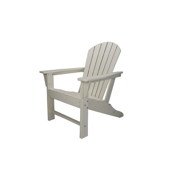 Shop HDPE Resin Wood Adirondack Chair - White - Overstock ...