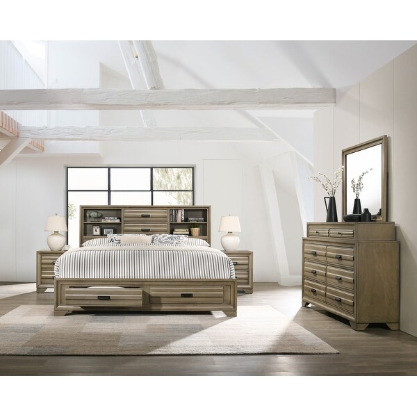 Shop Loiret Light Grey Finish Wood Storage Platform ...