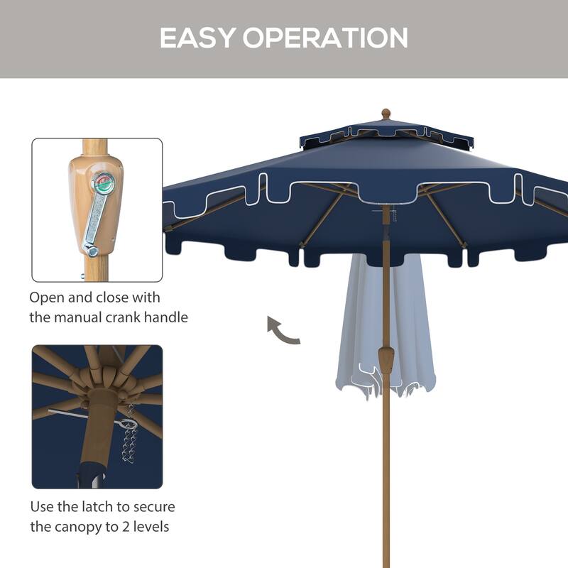 Versatile Outdoor Umbrella for Patio, Deck and Pool Protection