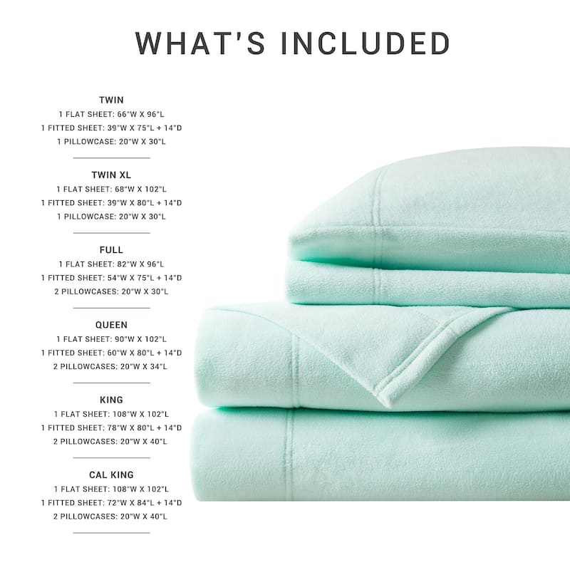 Madison Park Micro Fleece Bed Sheet Set