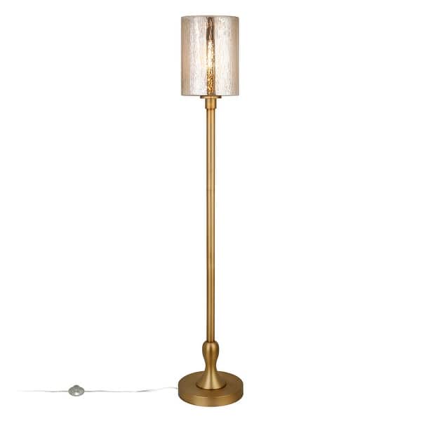 Shop Neo Metal Floor Lamp With Mercury Glass Shade On Sale