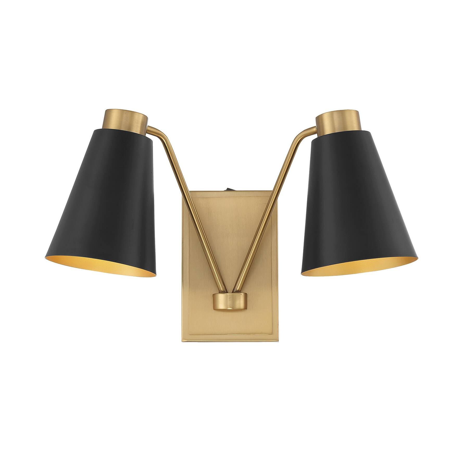 Option Matte Black / Natural Brass