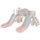 preview thumbnail 44 of 43, 7 in 1 Toddler Slide Playset, Kids Climbers Playground with Double Slides, Arch Tunnel, Ring Toss and Basketball Hoop
