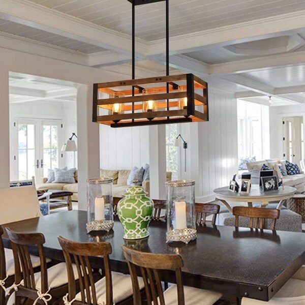 industrial chandelier dining room