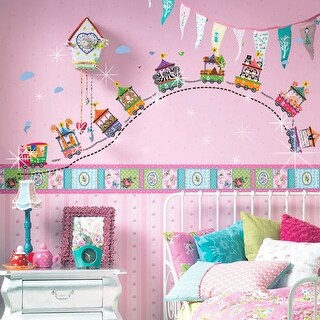 Walplus Circus Number Swarovski Crystals Wall Sticker Nursery Decor