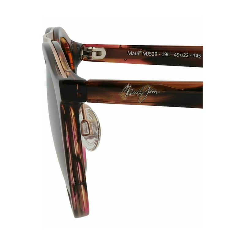 Maui Jim Round-Frame Acetate with Stainless Steel Sunglasses