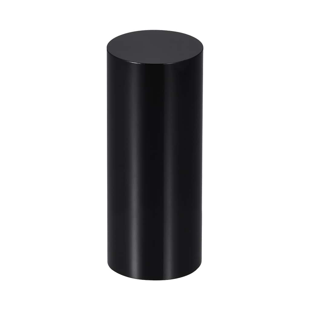 Black Acrylic Solid Cylinder Round Display Riser, 3.9 Inches x 1.6 Inches