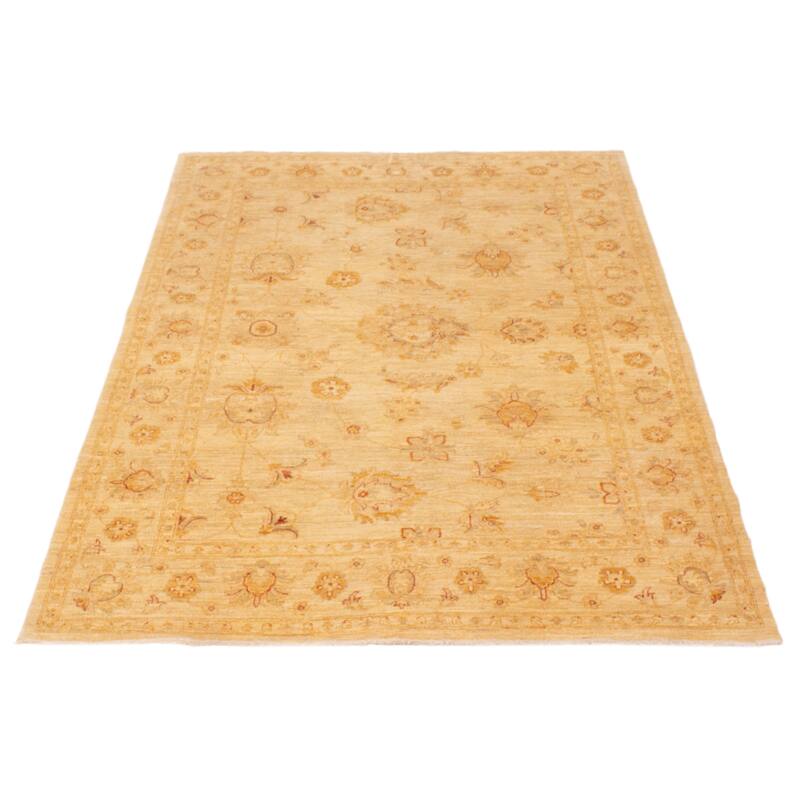 ECARPETGALLERY Hand-knotted Chobi Finest Cream Wool Rug - 5'8 x 7'10