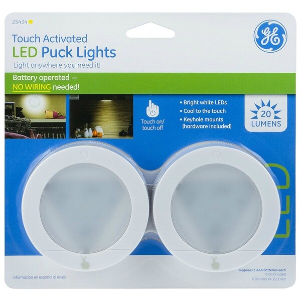 Ge touch activated clearance led puck lights