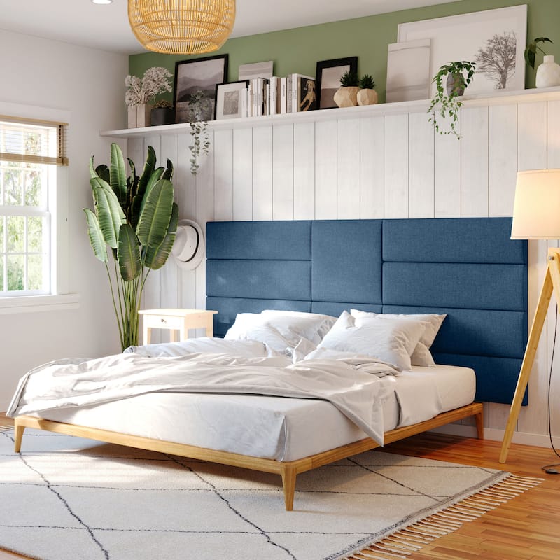 Jaxx Panelist Modern Padded Headboard- Wall Mounted Panel (22.5" x 22.5") - Microvelvet