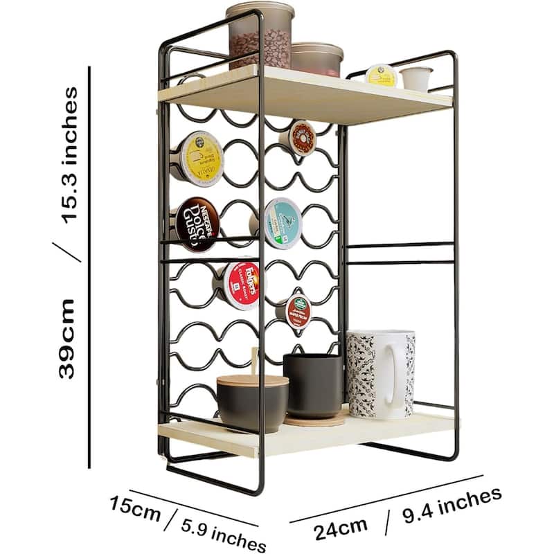 Coffee Bar Cabinet - Wooden Coffee Station