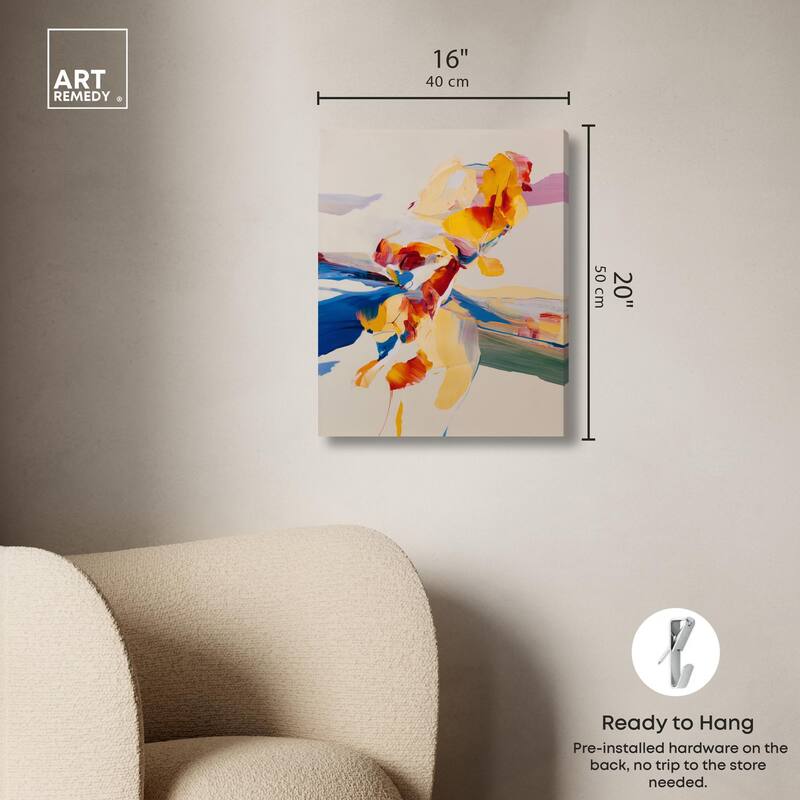 Flippant Bloom III Canvas by Art Remedy, Gallery Wrapped