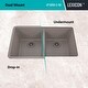 preview thumbnail 7 of 12, Lexicon Double Bowl 50/50 Undermount Granite Kitchen sink Galaxy Concrete - 19" W x 32" L x 9.75" H