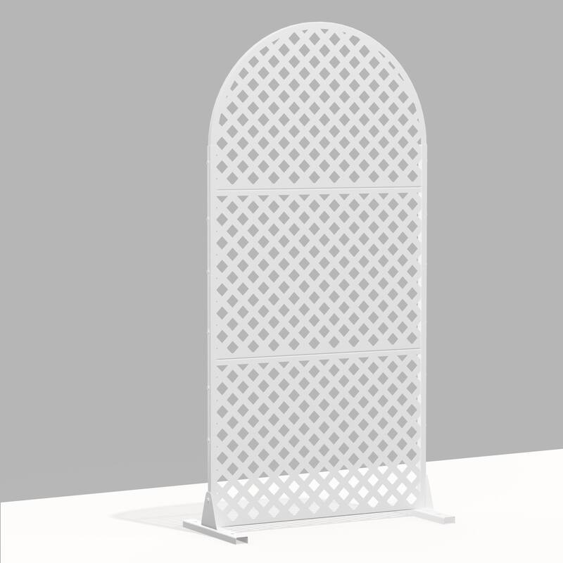 Outdoor Privacy Screen Metal Privacy Screen Panel Free Standing - 72*35