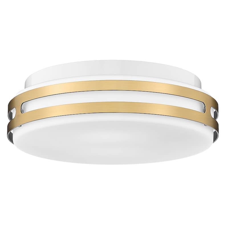 Flush Mount Ceiling Light with Frosted Glass Shade - N/A