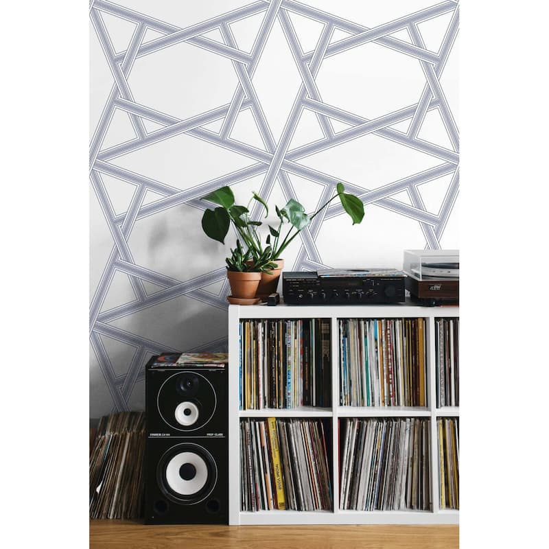 NextWall Crossroads Geo Peel and Stick Wallpaper