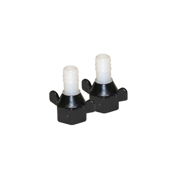 Shurflo 1//2/" Barb x 1//2/" NPT-F Hex//Wingnut Straight Fitting