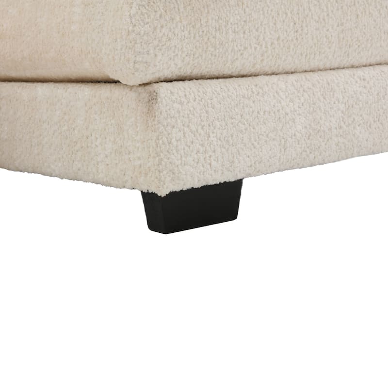 110.63'' U-Shaped 6-Seater Sectional Sofa with Modular Ottomans, Durable Couch for Living Spaces