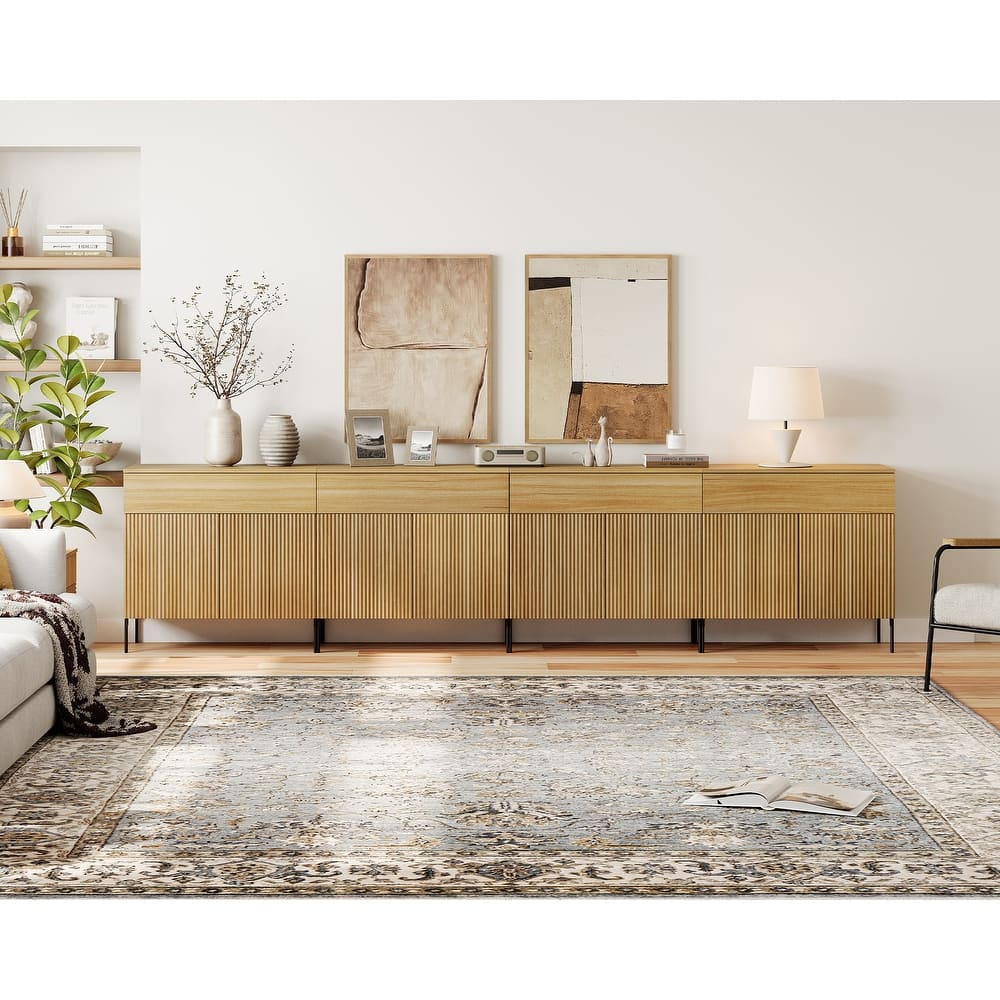 Modern Wood 31.5" Dresser With Reeded Design, Minimalist Dresser Organizer Storage