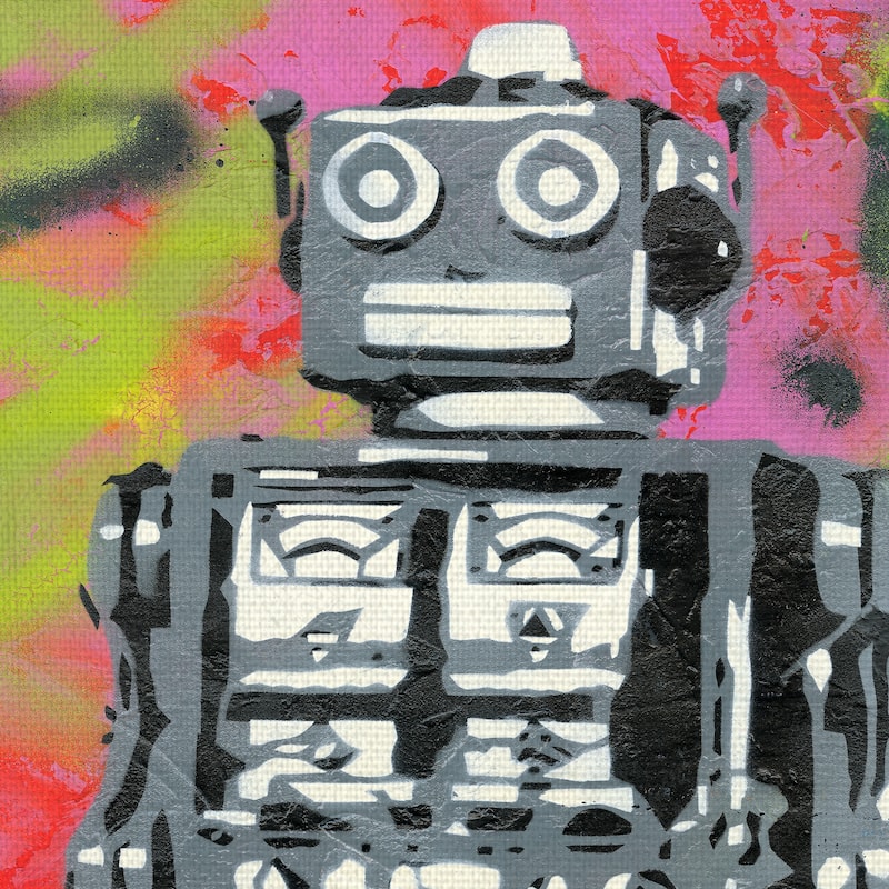 Robot by Grand Image Canvas Art Print