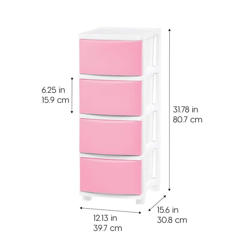 4 Slim Drawer Storage