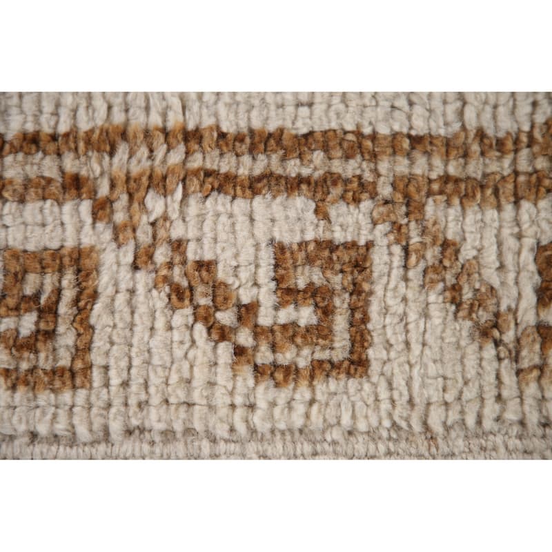 Tribal Anatolian Turkish Runner Rug Handmade Wool Carpet - 3'1"x 11'7"