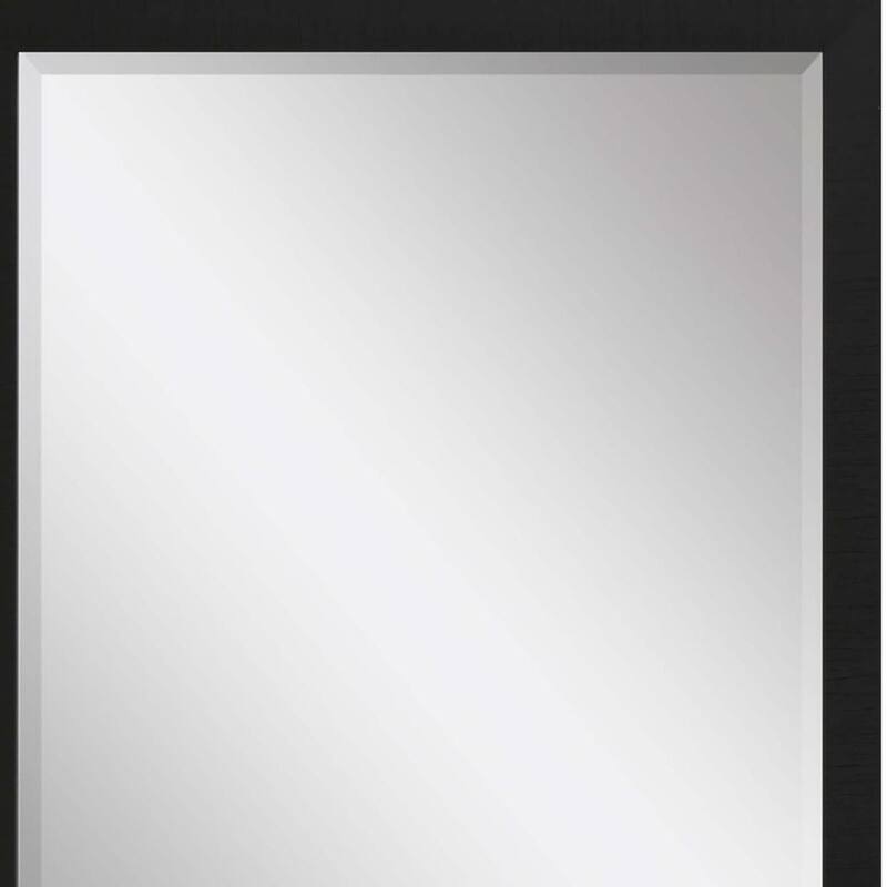 HomeRoots 39" Black Framed Accent Mirror - 27.00 in. x 39.00 in. x 2.00 in.