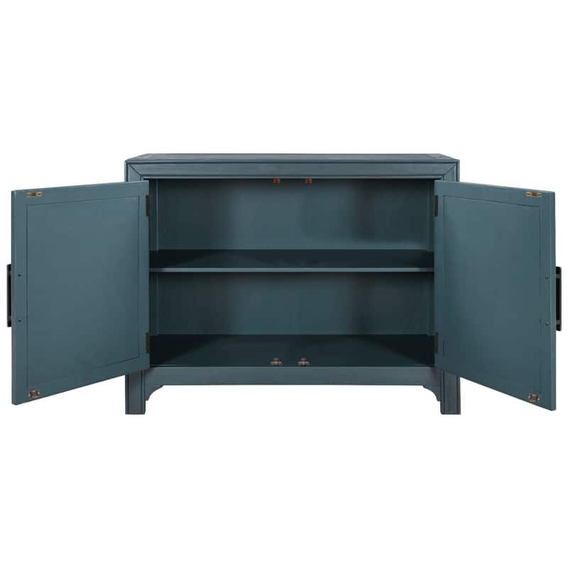 40"Modern Cabinets with Unique Design Doors with 1 Adjustable Shelves,Suitable for Multiple Rooms