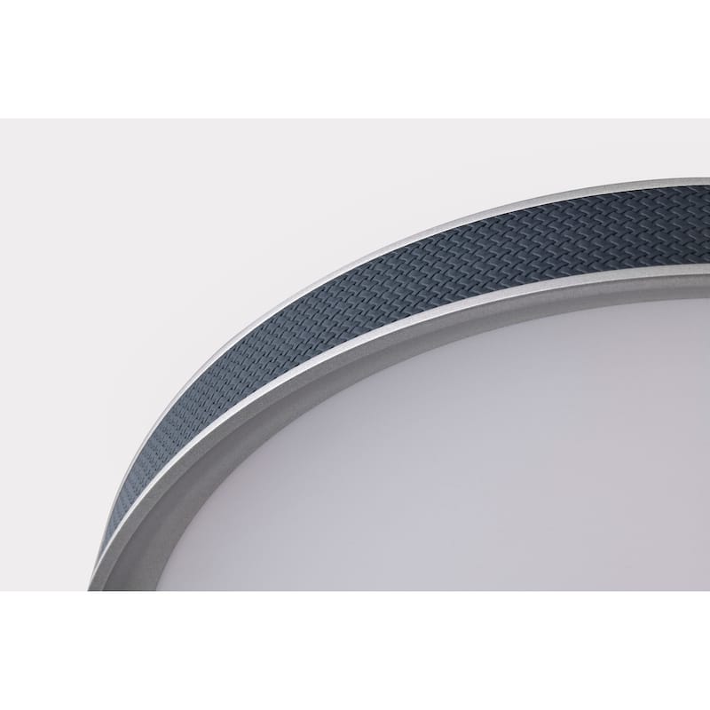 Bandon - 20 Inch LED Flush Mount - Gray with Blue Wrap - Acrylic Lens