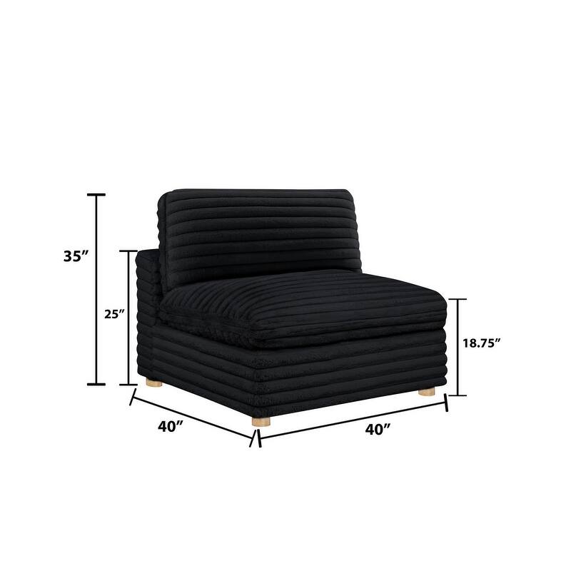Best Quality Furniture 4-Piece Section Corduroy Modular