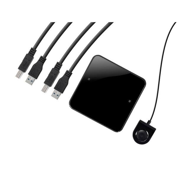Shop Monoprice 2x4 Usb 3 1 Gen1 Peripheral Sharing Switch Allows 2 Computers To Share 4 Usb 3 1 Gen1 Devices Overstock 29014665