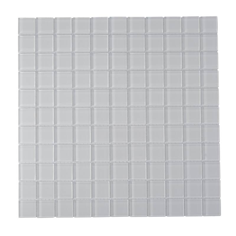 Apollo tile 12" x 12" Colorway Glossy White Glass Tile (9.67 sq ft/case) - 10 Pack