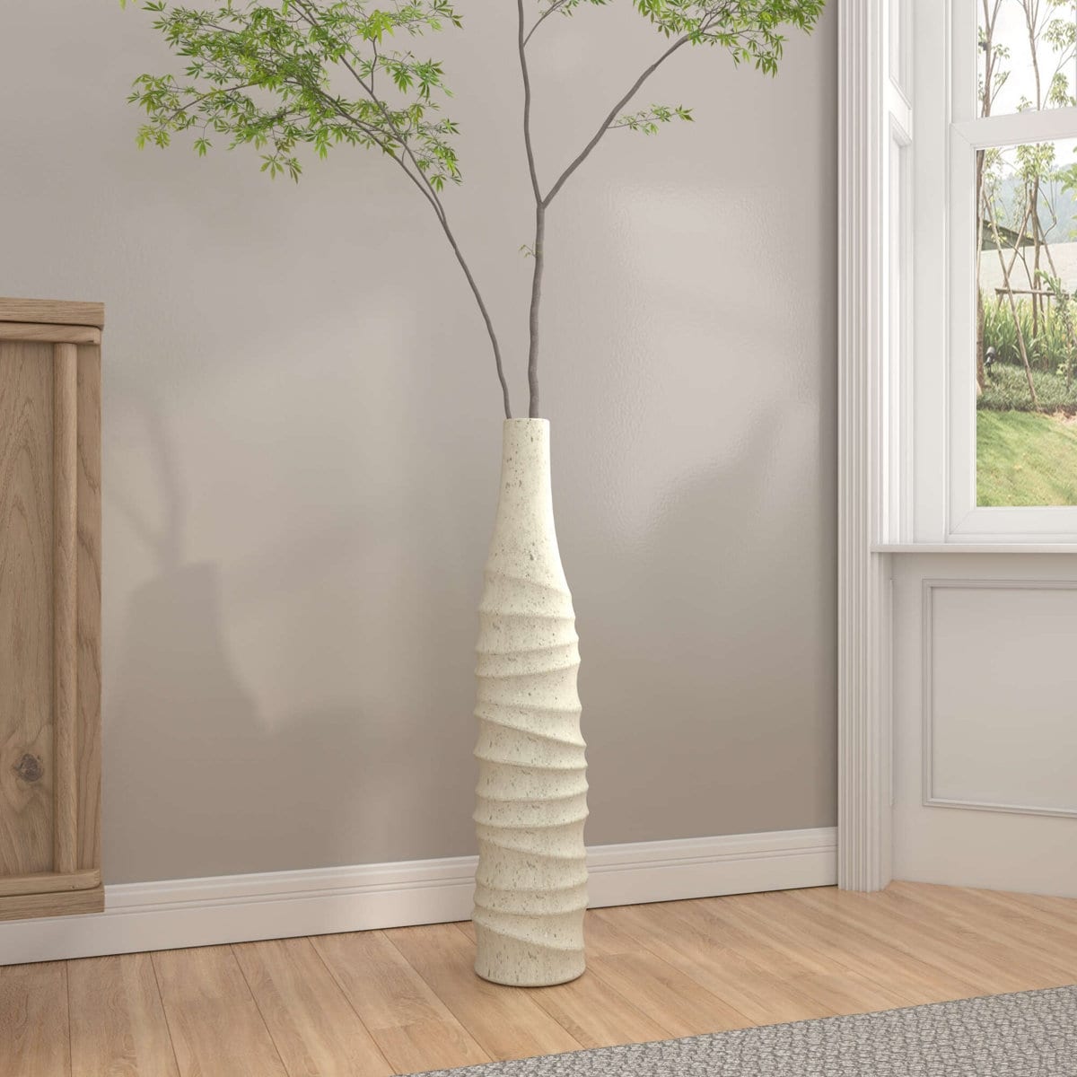Modern Handmade Ceramic Tall Floor Vase