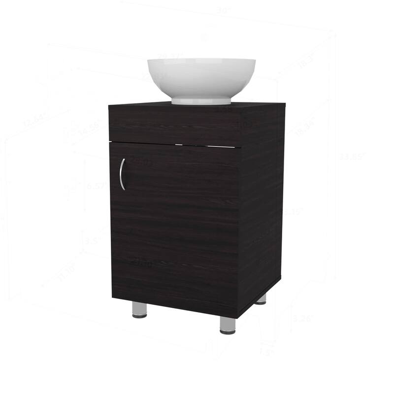 Stylish Bathroom Vanity with Integrated Sink and Spacious Cabinet