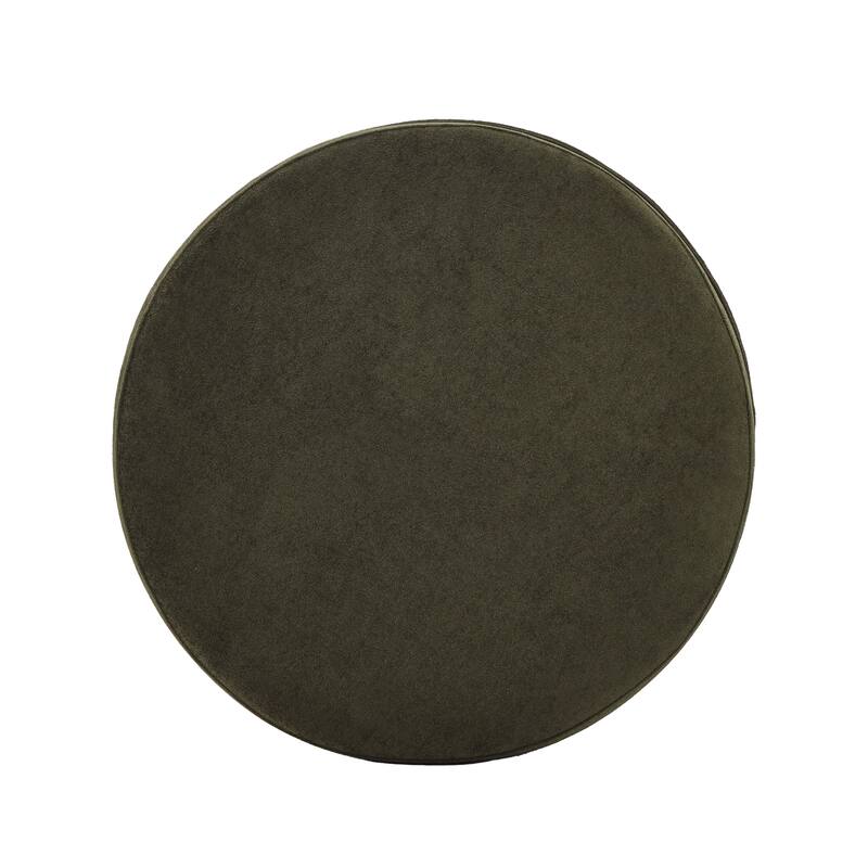 Christopher Knight Home - Rowan Modern Round Upholstered Storage Ottoman with Wood Base