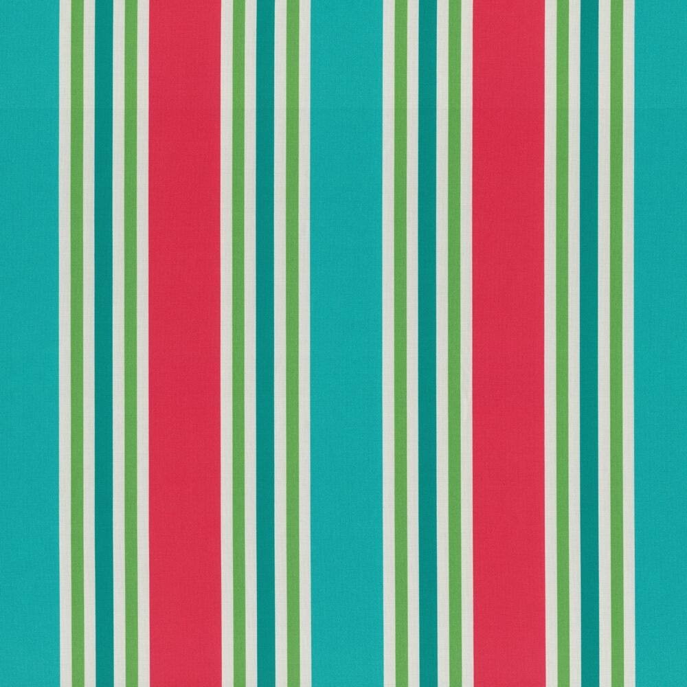 Aruba Stripe Turq/Coral Wicker Loveseat Cushion Bed Bath & Beyond